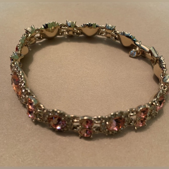 Givenchy Stunning Vintage Gold-Tone Crystal Link Bracelet - Picture 5 of 7